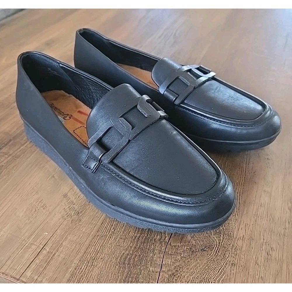 Baretraps Women's Addison Loafers Link Band Memory Foam Comfort Shoe Black 9M